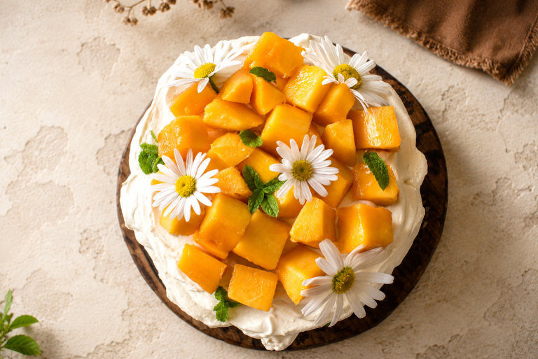 Mango Cream Naked Cake
