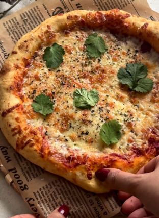 Triple Cheese Margherita Pizza