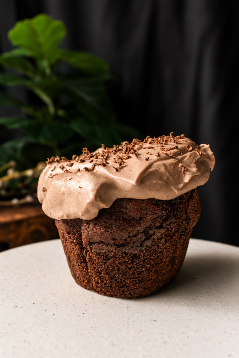 Bakery Style Mocha Frosted Muffins