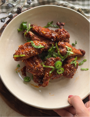 Garlic Sesame Airfried Wings