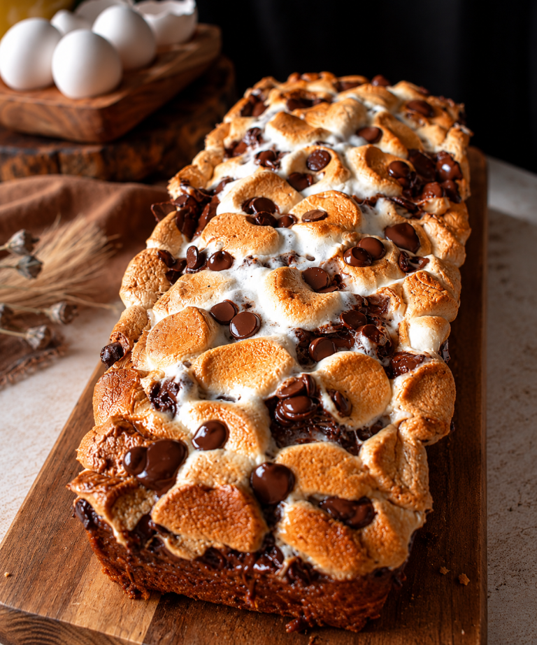Brown Butter S’mores Banana Bread