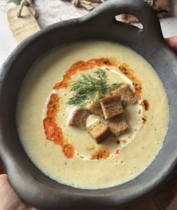 Roasted Potato & Garlic Soup